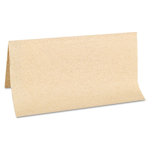 Image of GEN Singlefold Paper Towels, 9 x 9.45, Natural, 250/Pack, 16 Packs/Carton