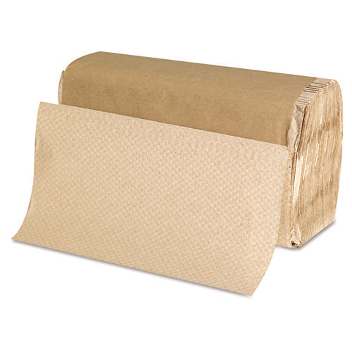 Image of GEN Singlefold Paper Towels, 9 x 9.45, Natural, 250/Pack, 16 Packs/Carton