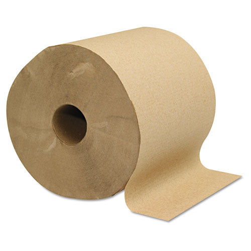 Image of GEN Hardwound Roll Towels, 1-Ply, 8" x 800 ft, Brown, 6 Rolls/Carton