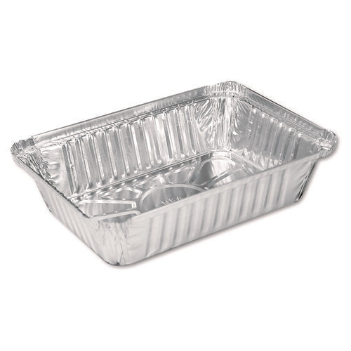 Image of HFA® Aluminum Oblong Pan, 2.25 lb, 5.94 x 8.44 x 1.81, Silver, 500/Carton
