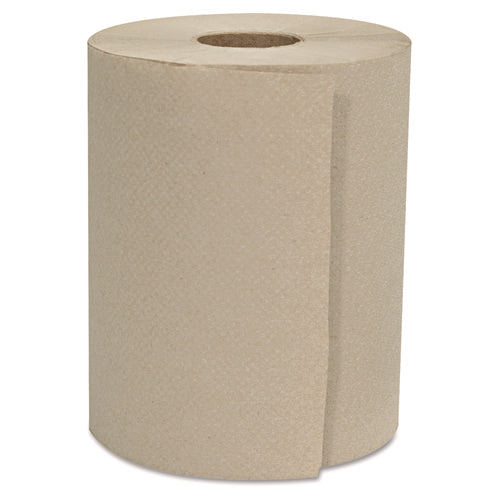 Image of GEN Hardwound Roll Towels, 1-Ply, 8" x 600 ft, Natural, 12 Rolls/Carton