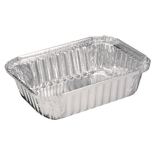 Image of HFA® Aluminum Oblong Pan, 1.5 lb, 5.13 x 7.06 x 1.69, Silver, 500/Carton