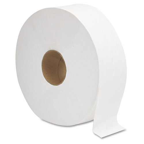 Image of GEN JRT Jumbo Bath Tissue, Septic Safe, 2-Ply, White, 3.3" x 1,375 ft, 12" dia, 6 Rolls/Carton