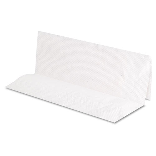 Image of GEN Folded Paper Towels, Multifold, 9 x 9.45, White, 250 Towels/Pack, 16 Packs/Carton