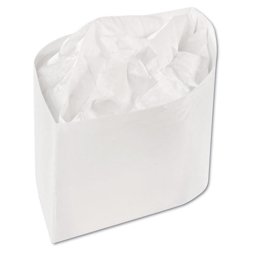 Image of AmerCareRoyal® Classy Cap, Crepe Paper, Adjustable, One Size Fits All, White, 100 Caps/Pack, 10 Packs/Carton