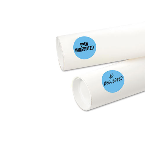 Image of Avery® Printable Self-Adhesive Removable Color-Coding Labels, 1.25" dia, Light Blue, 8/Sheet, 50 Sheets/Pack, (5496)