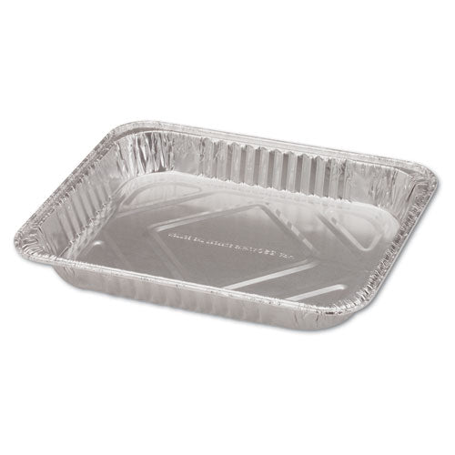 Image of HFA® Aluminum Steam Table Pans, Half-Size Shallow, 1.69" Deep, 10.38 x 12.75, 100/Carton