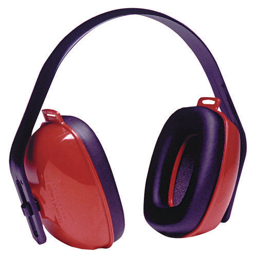 Image of Howard Leight® by Honeywell Qm24+ Three-Position Earmuffs, 25 Db Nrr, Red/black