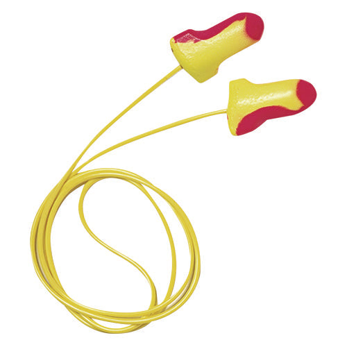 Image of Howard Leight® by Honeywell Ll-30 Laser Lite Single-Use Earplugs, Corded, 32nrr, Magenta/yellow, 100 Pairs
