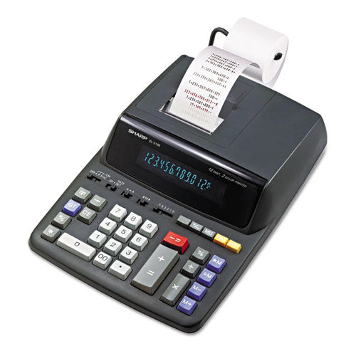 Image of Sharp® El2196bl Two-Color Printing Calculator, Black/red Print, 3.7 Lines/sec