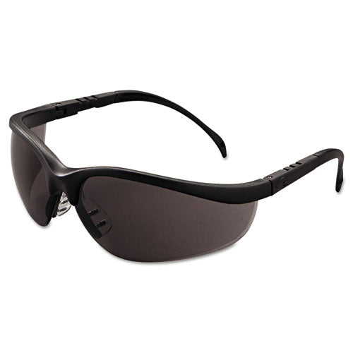 Image of MCR Safety Klondike Safety Glasses, Matte Black Frame, Gray Lens, 12/box