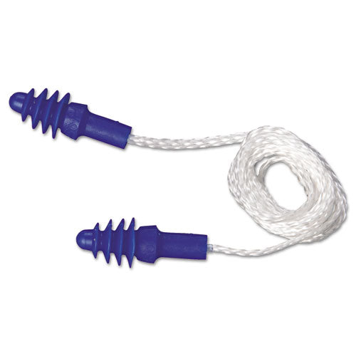 Image of Howard Leight® by Honeywell Dpas-30w Airsoft Multiple-Use Earplugs, 27nrr, White Nylon Cord, Be, 100 Pairs