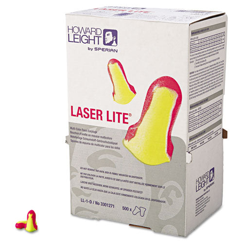 Image of Howard Leight® by Honeywell Ll-1 D Laser Lite Single-Use Earplugs, Cordless, 32nrr, Ma/yw, Ls500, 500 Pairs