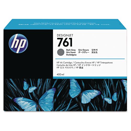 Image of HP HP 761, (cm996a) Dark Gray Original Ink Cartridge