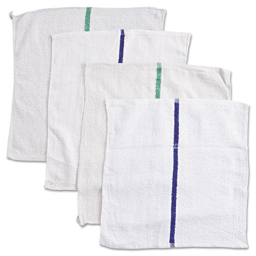 Image of HOSPECO® Counter Cloth/Bar Mop, 15.5 x 17, White, Cotton, 60/Carton