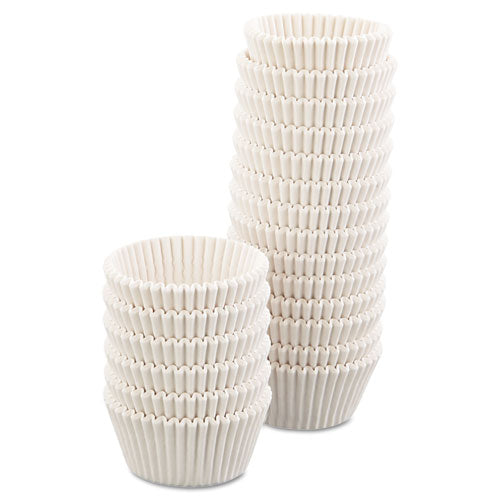 Image of Hoffmaster® Fluted Bake Cups, 4.5" Diameter x 1.25" h, White, Paper, 500/Pack, 20 Packs/Carton