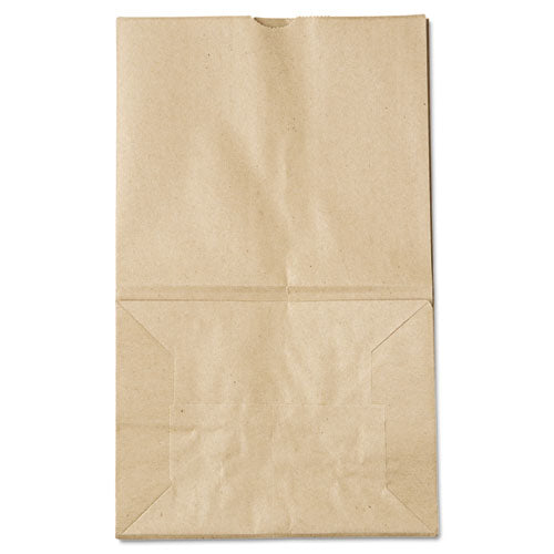 Image of Ross & Wallace Paper Products Grocery Paper Bags, #20 Squat Size, 8.13" x 5.88" x 12.5", Natural, 500/Bundle