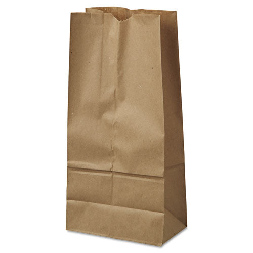 Image of Ross & Wallace Paper Products Grocery Paper Bags, #16 Size, 7.75" x 4.75" x 16", Natural, 500/Bundle