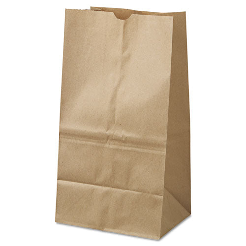 Image of Ross & Wallace Paper Products Grocery Paper Bags, #25 Squat Size, 8.25" x 5.25" x 16.13", Natural, 500/Bundle
