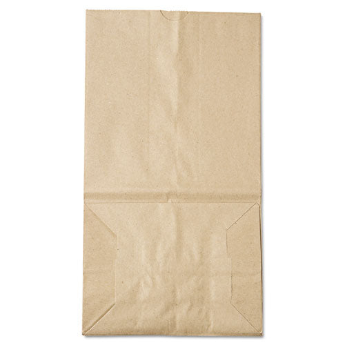 Image of Ross & Wallace Paper Products Grocery Paper Bags, #25 Squat Size, 8.25" x 5.25" x 16.13", Natural, 500/Bundle