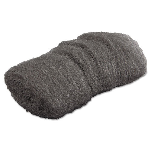Image of GMT Industrial-Quality Steel Wool Hand Pads, #000 Extra Fine, Steel Gray, 16 Pads/sleeve, 12 Sleeves/carton