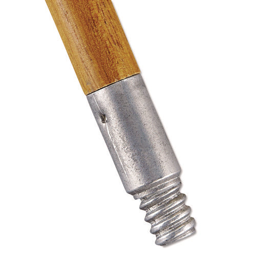 Image of Rubbermaid® Commercial Lacquered-Wood Threaded-Tip Broom/Sweep Handle, 0.94" dia x 60", Natural