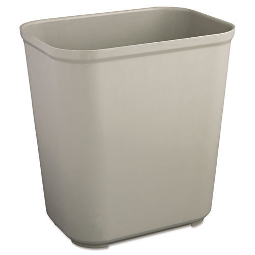 Image of Rubbermaid® Commercial Fire Resistant Wastebasket, 7 gal, Fiberglass, Gray