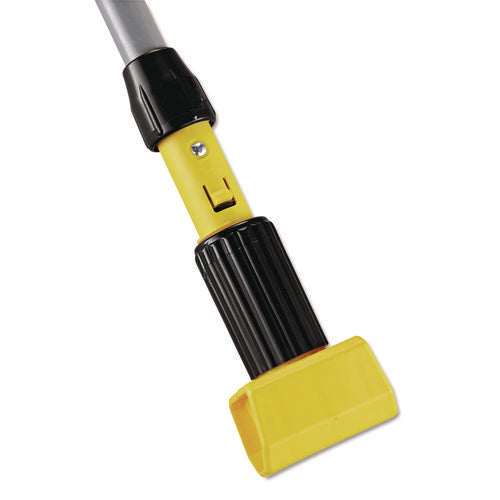 Image of Rubbermaid® Commercial Gripper Fiberglass Mop Handle, 1" dia x 54", Black/Yellow
