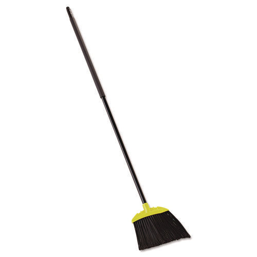 Image of Rubbermaid® Commercial Jumbo Smooth Sweep Angled Broom, 46" Handle, Black/yellow, 6/carton