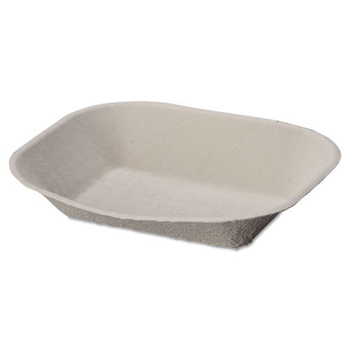 Image of Chinet® Savaday Molded Fiber Food Tray, 7 x 9, Beige, Paper, 250/Bag, 500/Carton