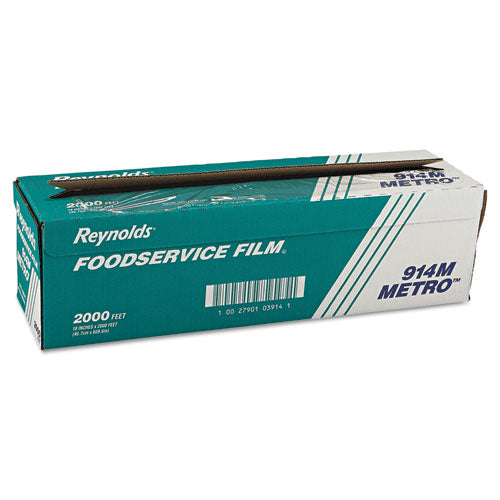 Image of Reynolds Wrap® Metro Light-Duty PVC Film Roll with Cutter Box, 18" x 2,000 ft
