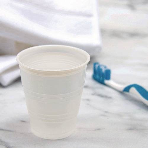 Image of Dart® High-Impact Polystyrene Cold Cups, 5 oz, Plastic, Translucent, 100/Sleeve, 25 Sleeves/Carton
