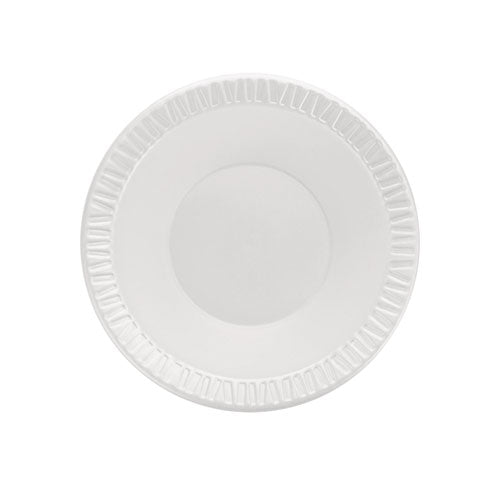 Image of Dart® Quiet Classic Laminated Foam Dinnerware Bowls, 10 To 12 Oz, White, 125/pack, 8 Packs/carton
