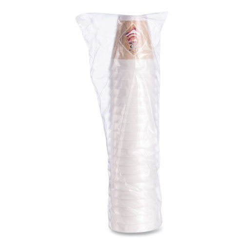 Image of Dart® Cafe G Foam Hot/cold Cups, 12 Oz, Brown/red/white, 1,000/carton