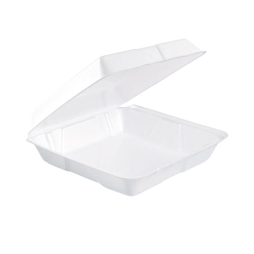Image of Dart® Foam Hinged Lid Containers, 9.25 X 9.5 X 3, 200/carton