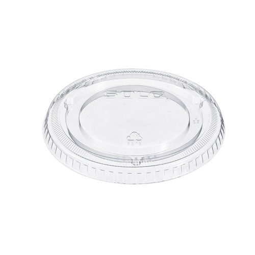 Image of SOLO® Non-Vented Cup Lids, Fits 9 oz to 22 oz Cold Cups, Plastic, Clear, 1,000/Carton
