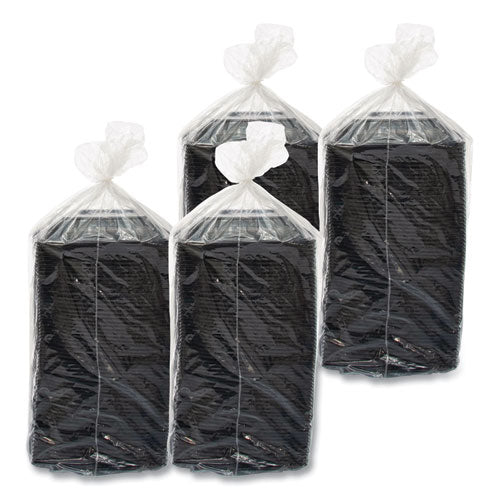 Image of Dart® PresentaBowls Pro Black Square Bowls, 24 oz, 8.5 x 8.5 x 1.8, Plastic, 63/Bag, 4 Bags/Carton