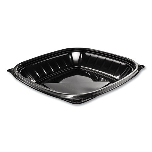 Image of Dart® PresentaBowls Pro Black Square Bowls, 24 oz, 8.5 x 8.5 x 1.8, Plastic, 63/Bag, 4 Bags/Carton
