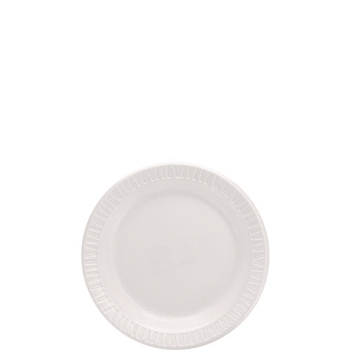 Image of Dart® Mediumweight Foam Dinnerware, Plate, 6" dia, White, 125/Pack