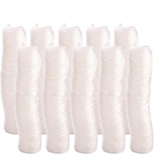 Image of Dart® Plastic Lids, Vented, Fits 4 oz Hot Cups, Translucent, 100/Pack, 10 Packs/Carton