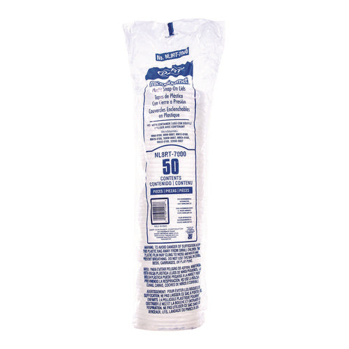 Image of Dart® Conex Deli Container Lid, Clear, Plastic, 500/Carton
