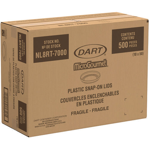 Image of Dart® Conex Deli Container Lid, Clear, Plastic, 500/Carton