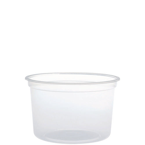 Image of Dart® MicroGourmet Food Container, 16 oz, Translucent, Plastic, 50/Pack, 10 Packs/Carton
