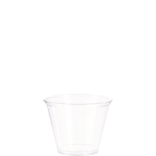 Image of SOLO® Ultra Clear PET Cups, Squat, 9 oz, Plastic, 50/Bag, 20 Bags/Carton