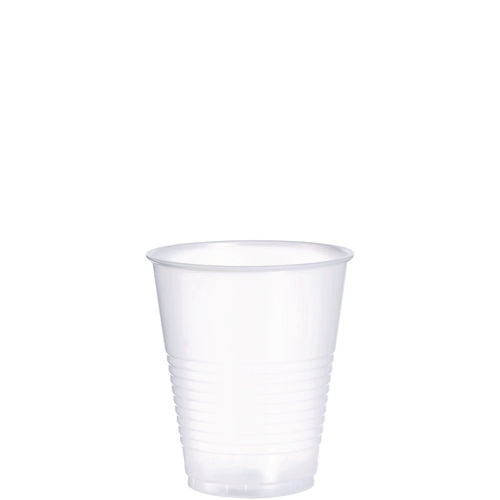 Image of Dart® High-Impact Polystyrene Squat Cold Cups, 12 oz, Plastic, Translucent, 50/Pack