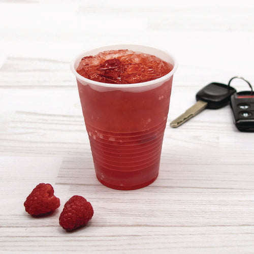 Image of Dart® High-Impact Polystyrene Squat Cold Cups, 12 oz, Plastic, Translucent, 50/Pack