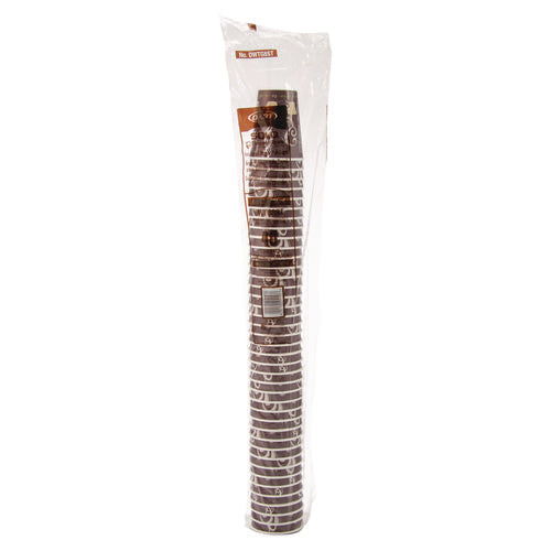 Image of SOLO® Thermoguard Insulated Paper Hot Cups, 8 oz, Steam Print Design, 1,000/Carton