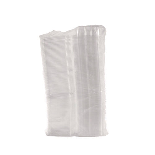 Image of Dart® ClearPac SafeSeal rPET Tamper-Resistant Container, ProPlanet Seal, Flat Lid, 24 oz, Clear, 100/Bag, 2 Bags/Carton