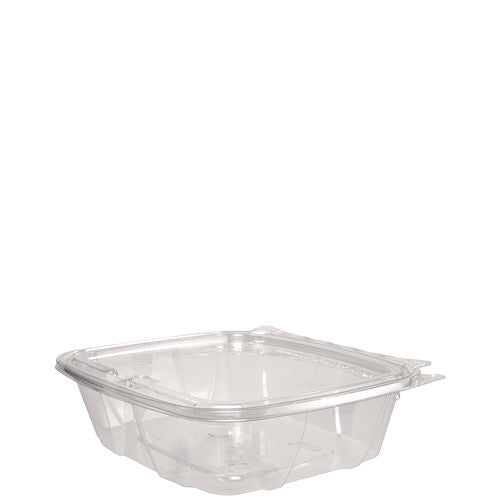 Image of Dart® ClearPac SafeSeal rPET Tamper-Resistant Container, ProPlanet Seal, Flat Lid, 24 oz, Clear, 100/Bag, 2 Bags/Carton