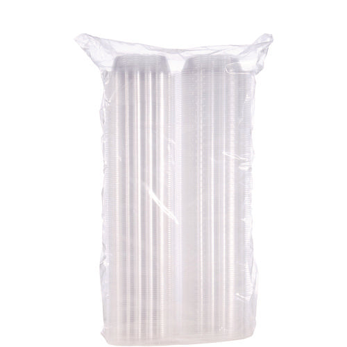 Image of Dart® ClearSeal Hinged-Lid Plastic Containers, 5.8 x 6 x 3, Clear, Plastic, 125/Pack, 4 Packs/Carton